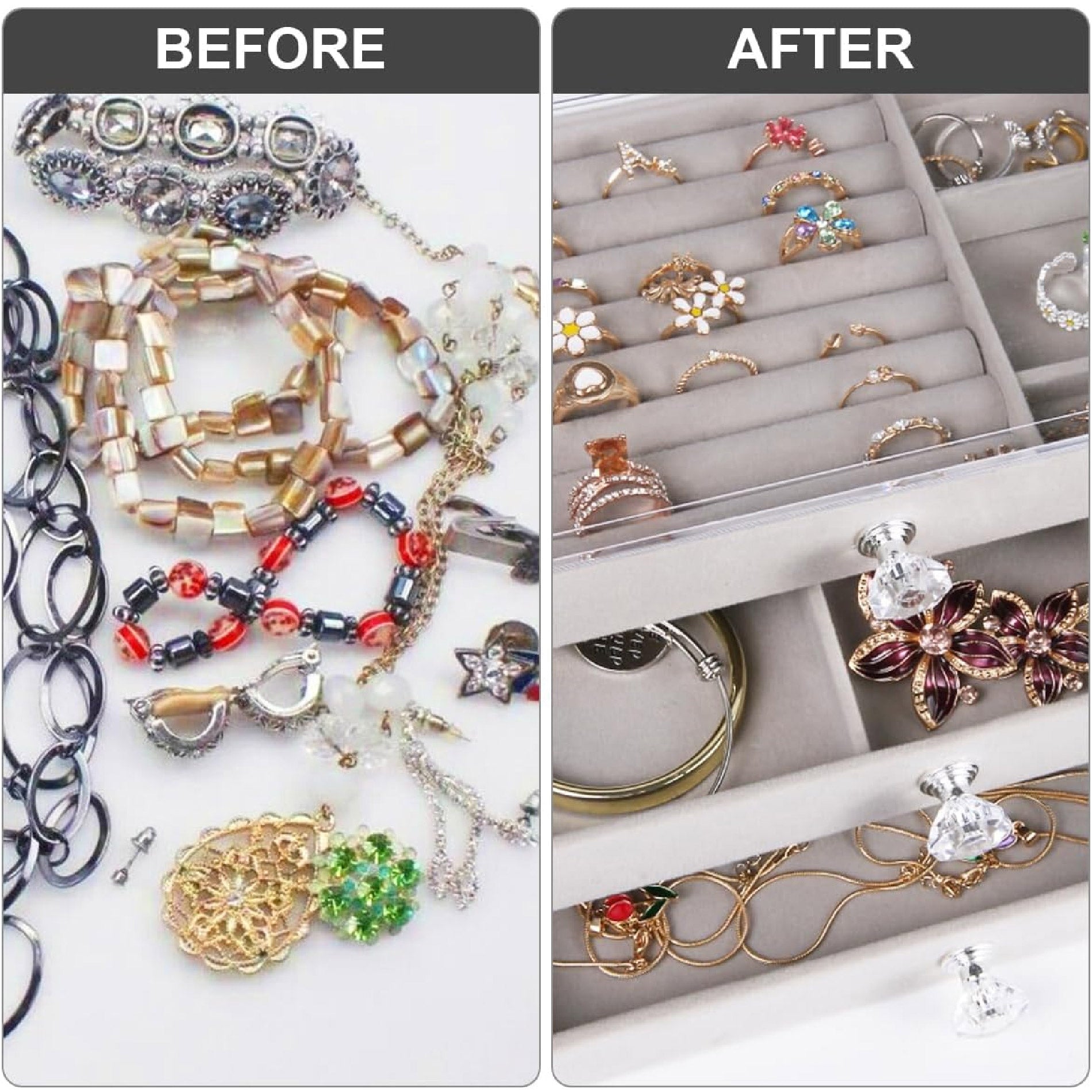 Organizador De Joyas 3 Niveles Acrílico